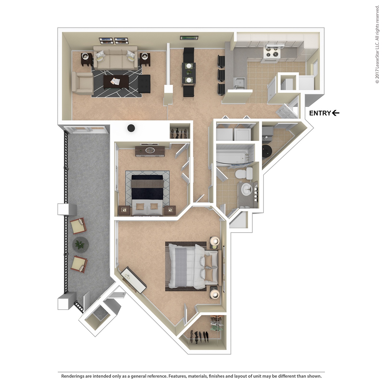 A floor plan of a house with a kitchen